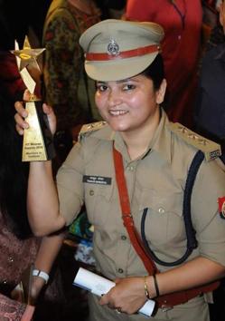 DSP Shreshtha Thakur. (HT Photo) DSP Shreshtha Thakur. (HT Photo)