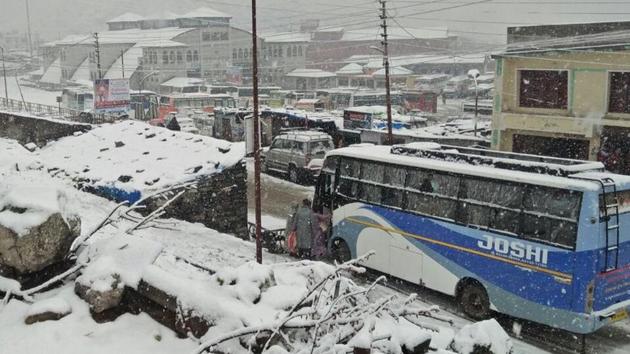 The yatra has been put on hold only temporarily and will be resumed with improvement in the weather. (ANI Photo) The yatra has been put on hold only temporarily and will be resumed with improvement in the weather. (ANI Photo)