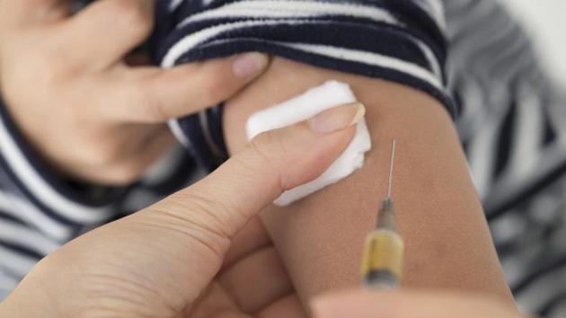 Rajvir Singh, 5, with fever and vomiting was referred to a private hospital from the civil hospital, where his condition is stable(Representative image) Rajvir Singh, 5, with fever and vomiting was referred to a private hospital from the civil hospital, where his condition is stable(Representative image)