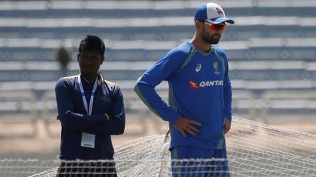 Nathan Lyon has been picked to test England’s left-handed batsmen on their home pitches in a warm-up for next year’s Cricket World Cup in the same country.(REUTERS)