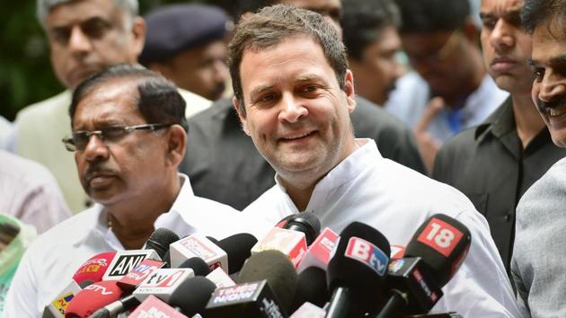 The Congress set a target of raising <span class='webrupee'>₹</span>2.8 million that will be spent for Yogesh Babu’s campaign. Till Tuesday evening, it mopped up <span class='webrupee'>₹</span>0.56 million from 216 supporters.(PTI File Photo)