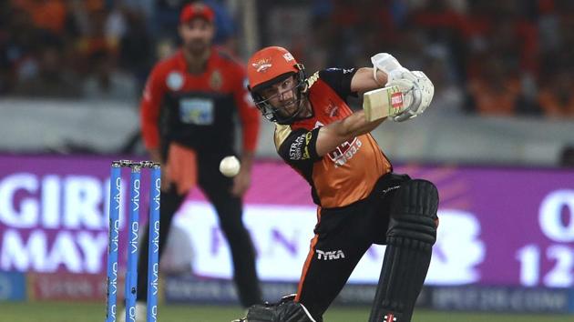 Sunrisers Hyderabad player Kane Williamson plays a shot. The skipper went on to score another half-century. (AP) 