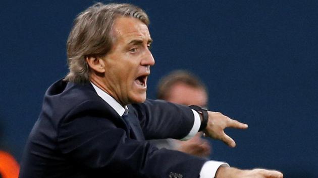 Zenit Saint Petersburg coach Roberto Mancini has been linked to the Italian football team.(Reuters)