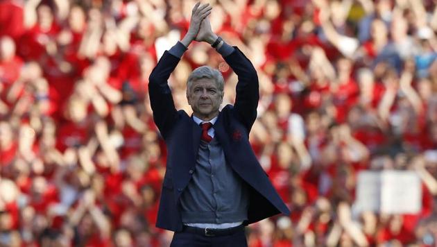 Arsene Wenger bid farewell to Emirates Stadium which he helped to build in more ways than one when he led Arsenal.(AFP)