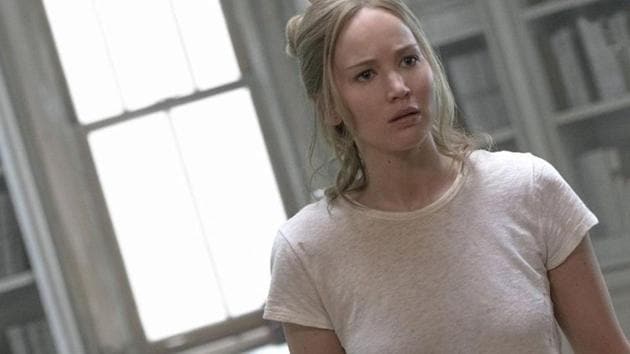 Jennifer Lawrence in a still from Darren Aronosky’s mother!.