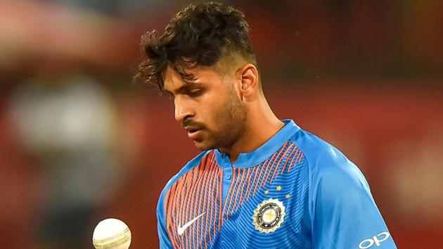 Indian cricketer Shardul Thakur’s parents were injured in a bike accident at Palghar on Tuesday night.(AFP)