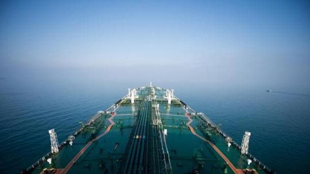 A crude oil tanker sails through the Persian Gulf towards Kharq Island to transport crude oil to export markets in the Persian Gulf, Iran. (Bloomberg) A crude oil tanker sails through the Persian Gulf towards Kharq Island to transport crude oil to export markets in the Persian Gulf, Iran. (Bloomberg)