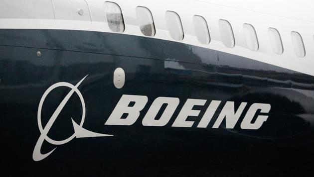 (FILES) In this file photo taken on March 7, 2017 shows the Boeing logo on the Boeing 737 MAX 9 airplane at the Boeing factory in Renton, Washington. (AFP) (FILES) In this file photo taken on March 7, 2017 shows the Boeing logo on the Boeing 737 MAX 9 airplane at the Boeing factory in Renton, Washington. (AFP)
