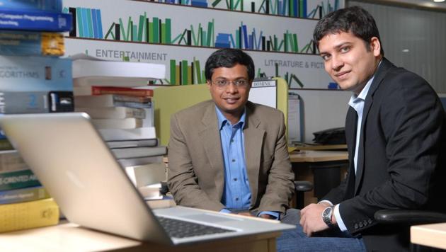 Flipkart co-founders Binny and Sachin Bansal (who aren’t related) were both Amazon.com Inc. employees who quit to start their own e-commerce firm.(Hemant Mishra/Mint)