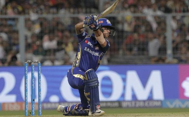 Mumbai Indians' Ishan Kishan bats during the Indian Premier League match against Kolkata Knight Riders in Kolkata on Wednesday.(AP) Mumbai Indians' Ishan Kishan bats during the Indian Premier League match against Kolkata Knight Riders in Kolkata on Wednesday.(AP)