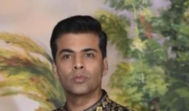 Karan Johar attends Sonam Kapor’s reception in Mumbai. (Viral Bhayani) Karan Johar attends Sonam Kapor’s reception in Mumbai. (Viral Bhayani)