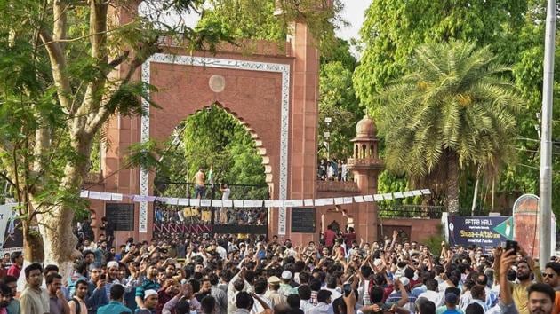 The students have been holding protests for the last one week.(PTI Photo) The students have been holding protests for the last one week.(PTI Photo)