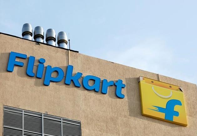 The logo of Flipkart is seen on the company's office in Bengaluru, India, May 9, 2018. REUTERS/Abhishek N. Chinnappa