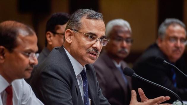 Indian Oil Corporation chairman Sanjiv Singh during the press conference in Chennai on Thursday.(PTI) Indian Oil Corporation chairman Sanjiv Singh during the press conference in Chennai on Thursday.(PTI)