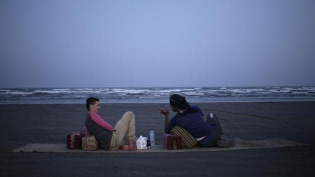 The 2015 Battle for Aden turned out to be a brutal, scarring experience. Three years later, Ahmed and Saleh wander a shattered city, disillusioned. They have no jobs, hope or prospects. Nights, they sit on the beach and watch the moon on the waves of the Arabian Sea, chewing qat and dreaming of leaving Yemen. “It doesn’t feel like it will get any better in our lifetime,” Ahmed said. (Nariman El-Mofty / AP) 
