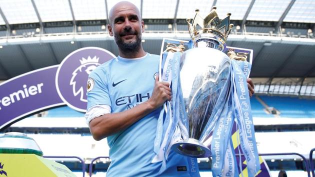 Pep Guardiola won the Premier League title with Manchester City this season.(REUTERS) Pep Guardiola won the Premier League title with Manchester City this season.(REUTERS)