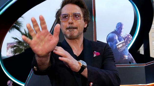 Robert Downey Jr. at the premiere of Avengers: Infinity War.(REUTERS)