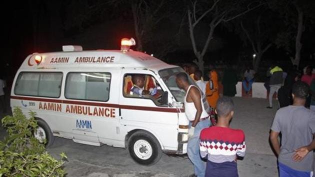 Relatives and medical staff wait by arriving ambulances at Medina hospital, following a twin car bomb attack in the capital Mogadishu, Somalia Friday, Feb. 23, 2018. (AP File Photo) Relatives and medical staff wait by arriving ambulances at Medina hospital, following a twin car bomb attack in the capital Mogadishu, Somalia Friday, Feb. 23, 2018. (AP File Photo)