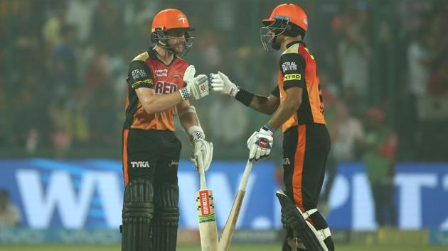 Kane Williamson and Shikhar Dhawan led Sunrisers Hyderabad’s successful chase against Delhi Daredevils in an Indian Premier League (IPL) 2018 at the Feroz Shah Kotla Ground.(BCCI)