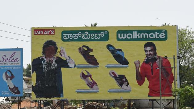 A hoarding featuring actor and politician Upendra has his face blotted out with ink, an effect of the model code of conduct ahead of state assembly elections in Ramanagara district, Karnataka. The Model Code of Conduct imposes restrictions on political advertisement or propaganda ahead of elections hoping to keep voters uninfluenced and polling fair. (Arijit Sen / HT Photo) A hoarding featuring actor and politician Upendra has his face blotted out with ink, an effect of the model code of conduct ahead of state assembly elections in Ramanagara district, Karnataka. The Model Code of Conduct imposes restrictions on political advertisement or propaganda ahead of elections hoping to keep voters uninfluenced and polling fair. (Arijit Sen / HT Photo)