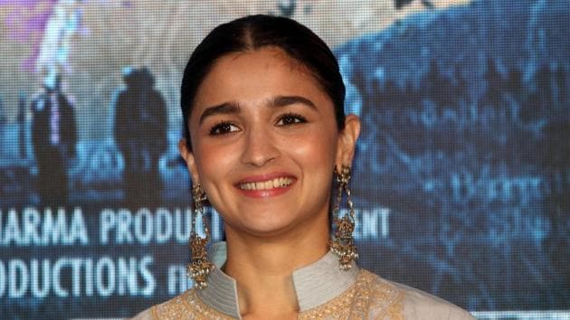 Alia Bhatt at a promotional event for Raazi.(AFP)