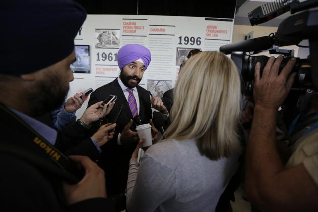 Navdeep Bains serves as Canada’s minister of innovation, science and economic development.(Bloomberg Photo)