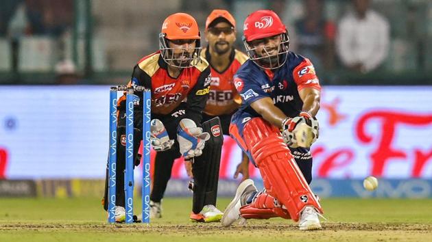 Thanks to Rishabh Pant, Delhi Daredevils took 135 in the last 10 overs to reach 187 against Sunrisers Hyderabad (SRH) in their 2018 Indian Premier League (IPL 2018) match, which eventually didn’t prove enough.(PTI)