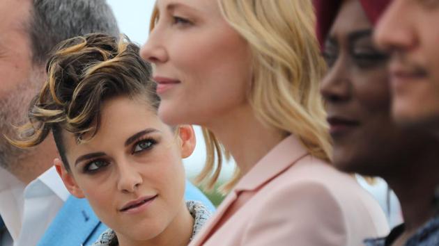 US actress and member of the Feature Film Jury Kristen Stewart (L) looks at Australian actress and President of the Jury Cate Blanchett during a photocall ahead of the opening of the 71st edition of the Cannes Film Festival in Cannes, France. (Valery Hache / AFP) US actress and member of the Feature Film Jury Kristen Stewart (L) looks at Australian actress and President of the Jury Cate Blanchett during a photocall ahead of the opening of the 71st edition of the Cannes Film Festival in Cannes, France. (Valery Hache / AFP)