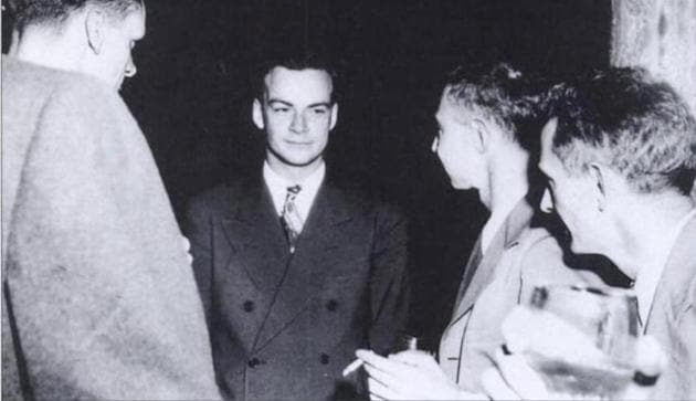 Richard Feynman at Los Alamos, New Mexico, where he was roped in along with other brilliant minds to develop an atomic bomb for use in World War 2. When the bomb was ultimately used, against Japan, it filled him with regret over his work.(Source: Wikimedia Commons)