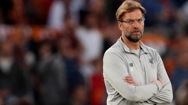 Jurgen Klopp is focused on Liverpool’s final Premier League game of the season, against Brighton, amid the build-up to the Champions League final against Real Madrid.(REUTERS)