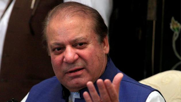 Nawaz Sharif, former prime minister and leader of Pakistan Muslim League (N) gestures during a news conference in Islamabad.(Reuters File Photo)