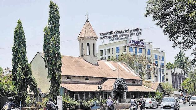 For recreating the heritage structure between Bremen chowk and Rajiv Gandhi bridge as it is, each of its stones have been numbered and will be relocated soon. (Ravindra Joshi/HT PHOTO) For recreating the heritage structure between Bremen chowk and Rajiv Gandhi bridge as it is, each of its stones have been numbered and will be relocated soon. (Ravindra Joshi/HT PHOTO)