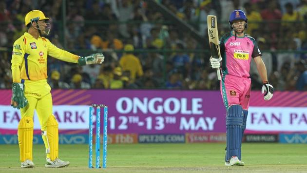 Buttler soon completed his fifty as RR stayed on course despite failing to get big partnerships. (BCCI)