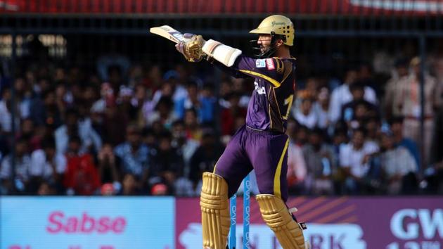 KKR captain Dinesh Karthik contributed 50 off 23 balls as KKR reached 245/6 in 20 overs. (BCCI) KKR captain Dinesh Karthik contributed 50 off 23 balls as KKR reached 245/6 in 20 overs. (BCCI)