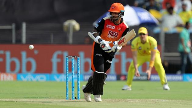 Shikhar Dhawan gave a brilliant start to Sunrisers Hyderabad, top-scoring with 79 which also included ten boundaries and three sixes. (BCCI)