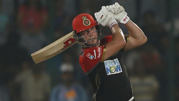 Royal Challengers Bangalore player AB de Villiers plays a shot. (AP)