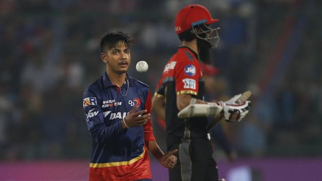 Sandeep Lamichhane gave an excellent first impression (4-0-25-1) after being handed the job of opening the bowling attack.(AP)