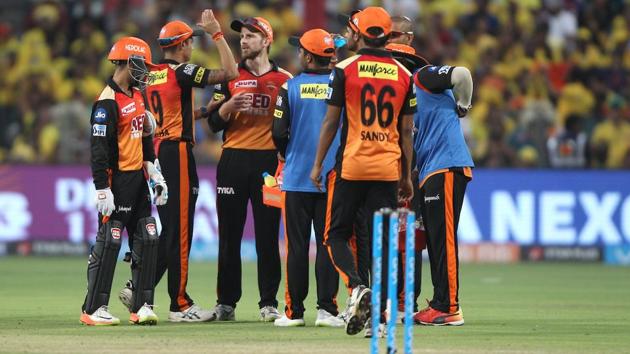 Sunrisers Hyderabad picked up a couple of wickets but it was a bit too late as the home team were almost close to victory. (BCCI)