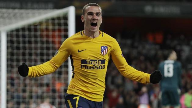 Antoine Griezmann can leave Atletico Madrid after representing them in the Europa League final against Marseille.(AP)