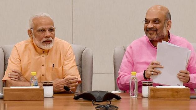 Prime Minister Narendra Modi and BJP president Amit Shah. (PTI) Prime Minister Narendra Modi and BJP president Amit Shah. (PTI)