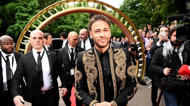 Paris Saint-Germain's Brazilian forward Neymar was named as France’s player of the year at an awards ceremony in Paris.(AFP)