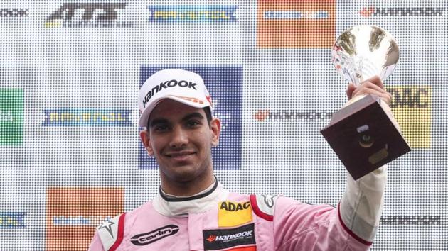 Jehan Daruvala after finishing on the podium in Race 3 of the season opener of FIA Formula 3 European Championship in Pau.(James Gasperotti)