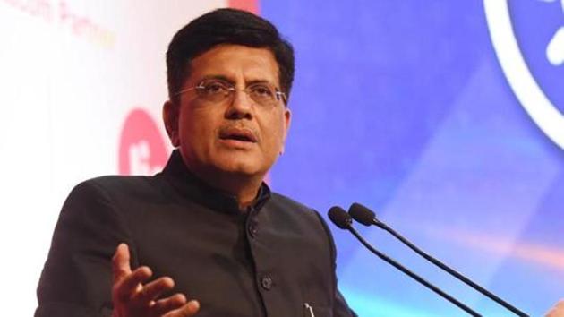 Railways minister Piyush Goyal was temporarily given additional charge of the Union finance ministry in a Cabinet reshuffle.(HT File Photo)