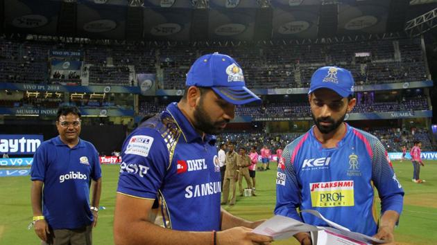 Rajashan Royals won the toss and chose to bowl in the crucial game against Mumbai Indians at the Wankhede stadium. (BCCI) Rajashan Royals won the toss and chose to bowl in the crucial game against Mumbai Indians at the Wankhede stadium. (BCCI)