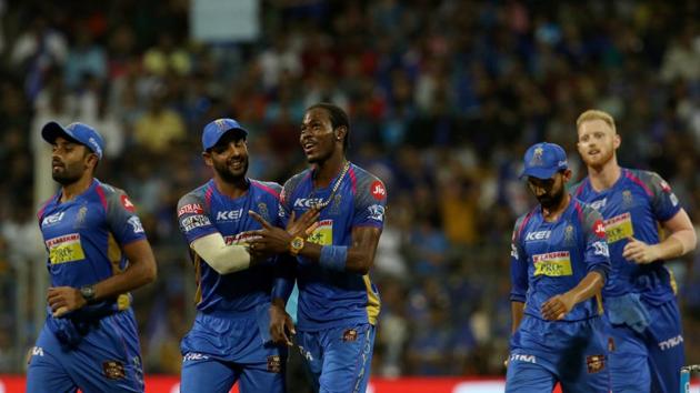 Jofra Archer’s 2/16 and Ben Stokes’ 2/26 helped Rajasthan Royals restrict Mumbai Indians to 168/6 (BCCI) 