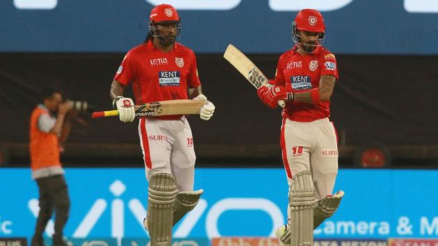 Chris Gayle KL Rahul started well for King XI Punjab hitting fours and sixes at regular intervals. (BCCI) 