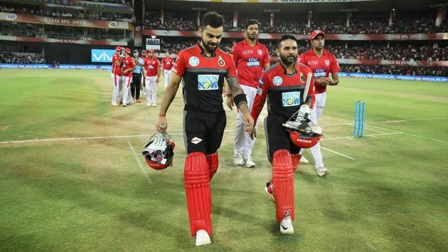 Royal Challengers Bangalore reached home with 10 wickets and 71 deliveries to spare, thereby keeping themselves alive for the IPL 2018 playoff race. (BCCI) Royal Challengers Bangalore reached home with 10 wickets and 71 deliveries to spare, thereby keeping themselves alive for the IPL 2018 playoff race. (BCCI)