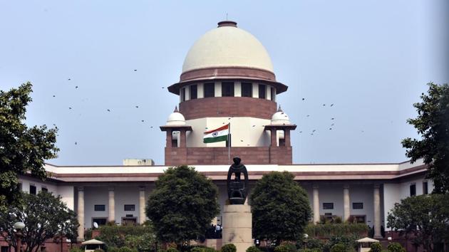 New Delhi, India- February 12, 2018: A view of Supreme Court building in New Delhi, India on Monday, February 12, 2018. (Photo by Sonu Mehta/ Hindustan Times)(Sonu Mehta/HT PHOTO)