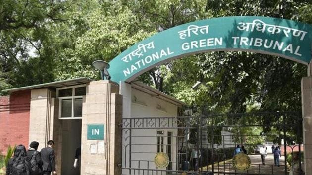The National Green Tribunal office in New Delhi6.(HT File Photo)