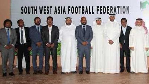 Two senior officials of the All India Football Federation attended at a meeting in Jeddah last week. Saudi Arabia have formed a federation threatening the solidarity of the Asian Football Confederation.(Twitter)